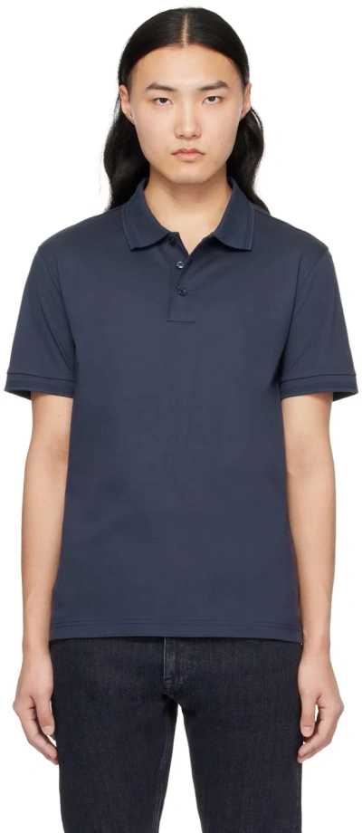 Tiger Of Sweden Navy Riose Polo In 284-light Ink