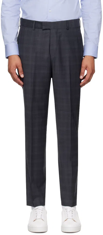 Tiger Of Sweden Navy Tenuta Trousers In 09c-dark Ink