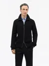 Tiger Of Sweden Niall Zip-up Wool Cardigan In Black