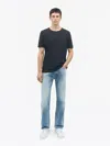 Tiger Of Sweden Olaf L Linen Blend T-shirt In 284 Light Ink