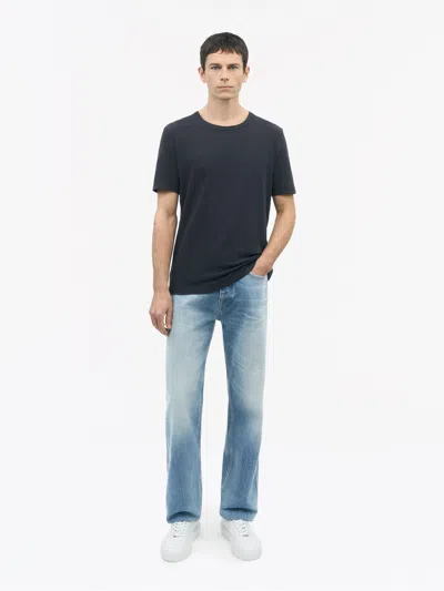 Tiger Of Sweden Olaf L Linen Blend T-shirt In Black