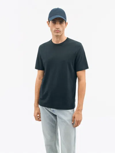 Olaf Linen Blend T-shirt In Blue from Tiger of Sweden