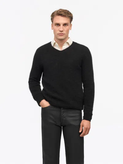 Tiger Of Sweden Oliver Mohair Knit Pullover In Black