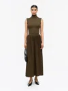 Tiger Of Sweden Olivia Pleated Occasion Skirt In Brown