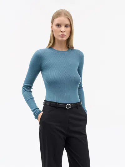 Tiger Of Sweden Ovie Rws Merino Pullover In Blue