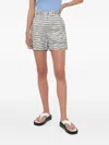 Tiger Of Sweden Patterned Short Shorts In White