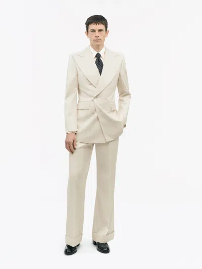 Tiger Of Sweden Pierre Elegant Wool Blazer In Brown