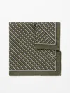 Tiger Of Sweden Pine Handkerchief In Mud