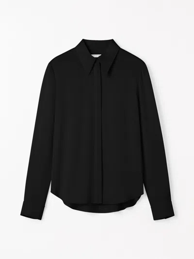 Tiger Of Sweden Pointed Collar Celsa Shirt In Black