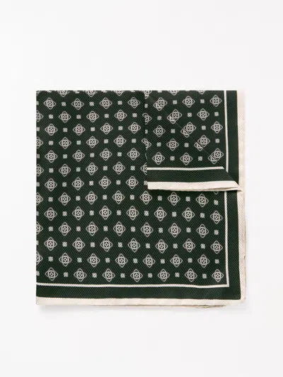 Tiger Of Sweden Quadra Silk Handkerchief In Green