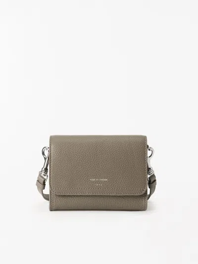 Tiger Of Sweden Ravea Crossbody Leather Bag In Gray