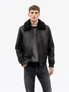 Tiger Of Sweden Renny Leather Jacket In Black