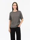 Tiger Of Sweden Robyn Draped Printed Blouse In Animal Print