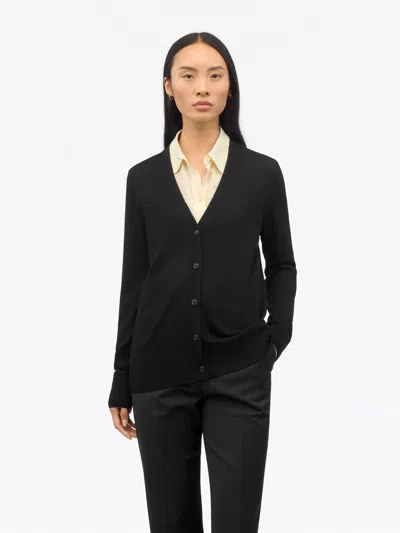 Tiger Of Sweden Ruby Rws Merino Cardigan In Black