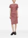 Tiger Of Sweden Short-sleeve Midi Dress In Pink