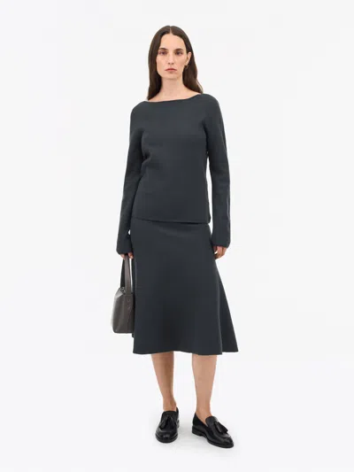 Tiger Of Sweden Sian Rws Merino Skirt In Blue