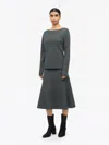 Tiger Of Sweden Sian Rws Merino Skirt In Gray