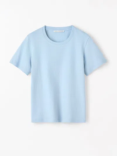 Tiger Of Sweden Siru L Cotton Linen T-shirt In Blue