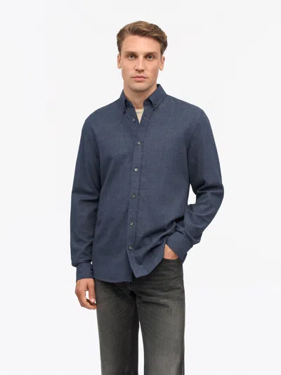 Tiger Of Sweden Spenser Casual Cotton Shirt In Blue