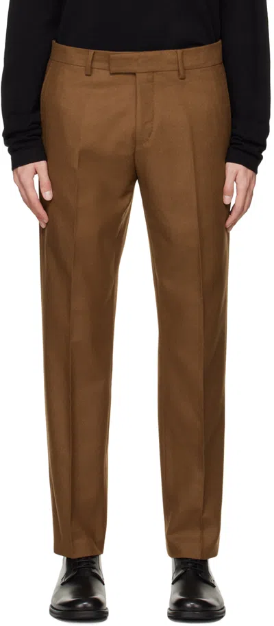 Tiger Of Sweden Tan Tense Trousers In 1l8_dark Honey