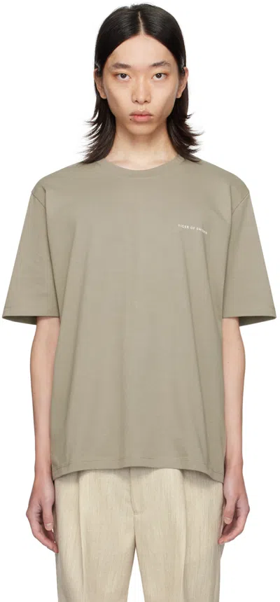 Tiger Of Sweden Taupe Pro T-shirt In 09f-rock Beige