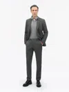 Tiger Of Sweden Tenuta Brushed Wool Trousers In Gray
