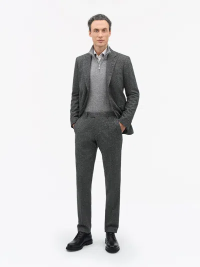 Tiger Of Sweden Tenuta Brushed Wool Trousers In Gray