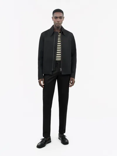 Tiger Of Sweden Tenuta C Cotton Chino Trousers In Black