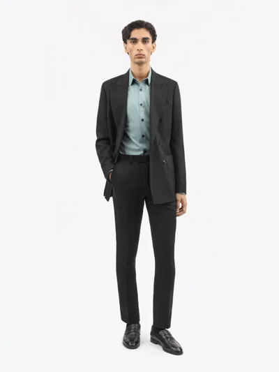 Tiger Of Sweden Tenuta Linen Trousers In Black