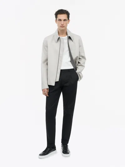 Tiger Of Sweden Tenuta P Cotton Blend Trousers In Black