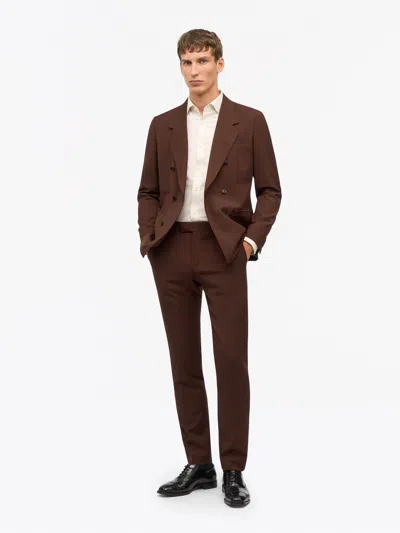 Tiger Of Sweden Tenuta Rws Slim-straight Wool Trousers In Brown