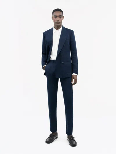 Tiger Of Sweden Tenuta Straight Linen Trousers In Black
