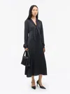 Tiger Of Sweden Tily Draped Midi Dress In Blue
