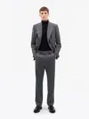 Tiger Of Sweden Tommie Pinstripe Wool Trousers In Silver