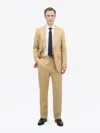 Tiger Of Sweden Tommie Straight Linen Trousers In Golden Khaki