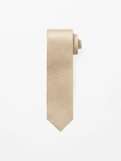 Tiger Of Sweden Trepa Necktie In Yellow Sand