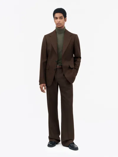Tiger Of Sweden Tyler Trousers In Dark Chokolate