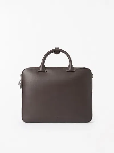 Tiger Of Sweden Valise Leather Office Bag In Black