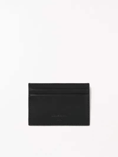 Tiger Of Sweden Wharf Leather Cardholder In Black