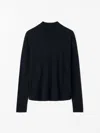 Tiger Of Sweden Winnie Mock Neck Pullover In 284 Light Ink
