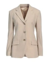 Tiger Of Sweden Woman Blazer Beige Size 8 Recycled Polyester, Wool, Elastane In Beige