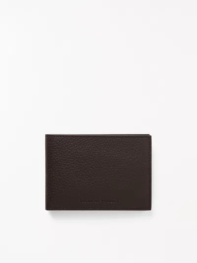 Tiger Of Sweden Wrene Leather Wallet In Brown