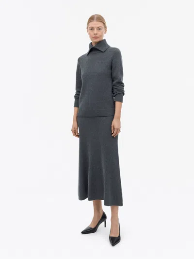 Tiger Of Sweden Zaya Uld Kashmir Nederdel In Grey Melange