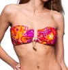 Tigerlily Moroccan Bandeau Bikini Top In Multi In Multi