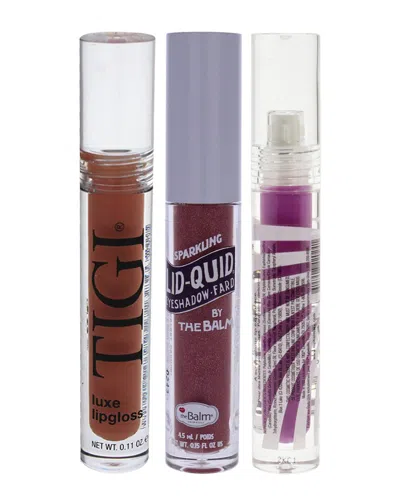 Tigi Lid-quid Sparkling Liquid Eyeshadow With Luxe Lipgloss & Bed Head Luxe Lipgloss Set In Multi