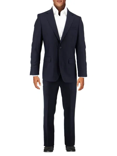 Tiglio Luxe Men's Perennial Modern Fit Wool Suit In Navy