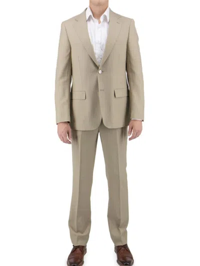 Tiglio Luxe Men's Perennial Modern Fit Wool Suit In Tan