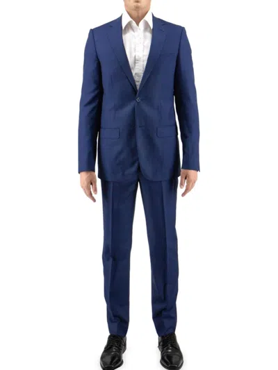 Tiglio Luxe Men's Tiglio Perennial Slim Fit Wool Suit In Blue Shark