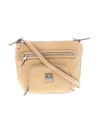Pre-owned Tignanello Leather Crossbody Bag In Brown