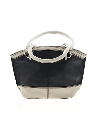Pre-owned Tignanello Leather Shoulder Bag In Black